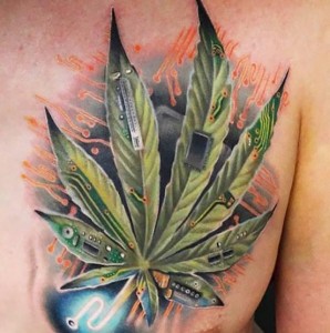 25 Tatuaży Inspirowanych Marihuaną, jamaica.com.pl